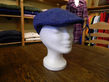 Donegal Touring Tweed Cap navy Fleck -DTC204
